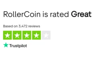 Rollercoin has 4 star ratings on trustpilot with 3472 user reviews