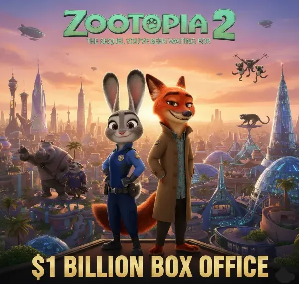 Disney has achieved another major box office success in 2025 as “Zootopia 2” officially crosses the $1 billion global box office mark.